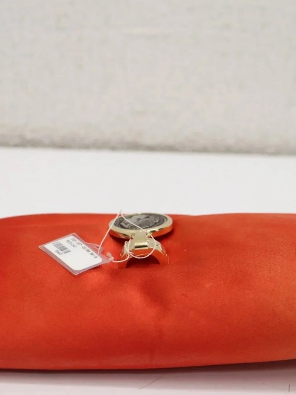 Bvlgari Satin Red Evening Bag/Clutch